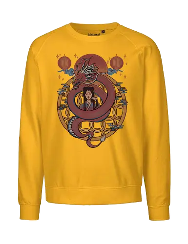 Dragon Princess - dragon, chinese  dragon, princess, asian, dragons, red - Fairtrade Sweatshirt