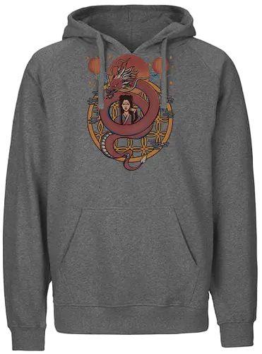 Dragon Princess - dragon, chinese  dragon, princess, asian, dragons, red - Fairtrade Hoodie