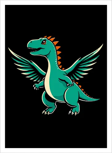  dinosaur with wings