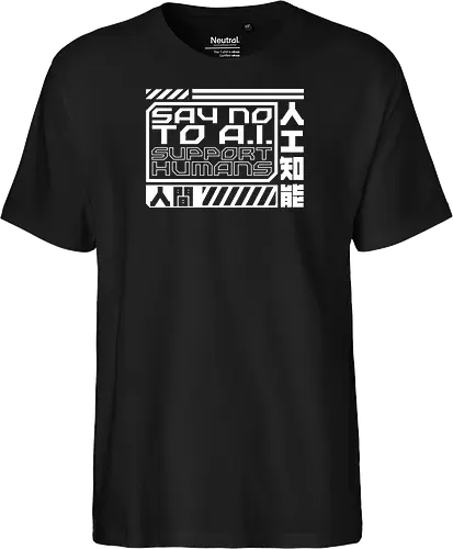 Say No To AI Cyberpunk Quote