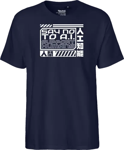 Say No To AI Cyberpunk Quote