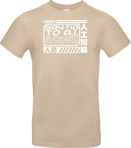 Say No To AI Cyberpunk Quote