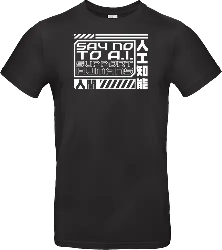 Say No To AI Cyberpunk Quote