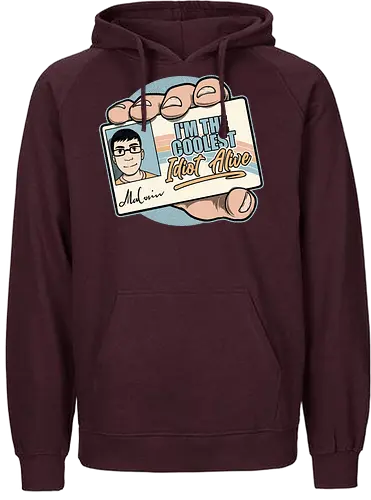 Driver License Idiot Movie - funny, fun, quote, lettering, classic, movie, movies, comedy, drink, drinking, driver's license, cool, coolest, idiot, stupid, retro, vintage - Fairtrade Hoodie