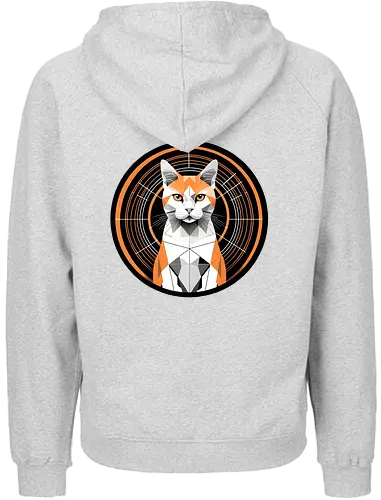 Logo Backside - Twitch, Streamer, Katze, Smilow - Fairtrade Hoodie