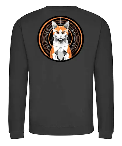 Logo Backside - Twitch, Streamer, Katze, Smilow - Sweatshirt
