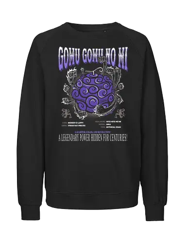Gomu Gomu Pirate Devil Fruit - anime, manga, Pirate, straw hat pirates - Fairtrade Sweatshirt