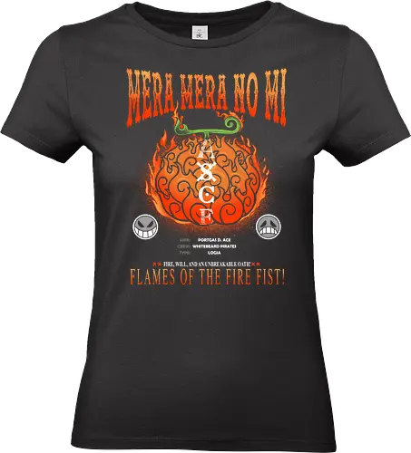 Mera Mera Ace Devil Fruit - Pirate, anime, manga, straw hat pirates, portgas d ace - Standard T-Shirt (Frauen)
