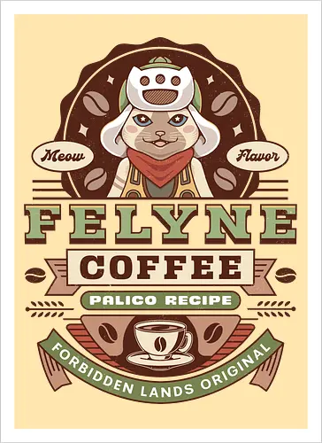 Felyne Palico Coffee Vintage