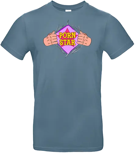 Super Pornstar  - Porno, Superstar, Spaß, Humor, lustig, Erwachsenenspaß, witzig, Satire, Gag, Superheld, Verkleidung, Kostüm, Männergeschenk, Junggesellenabschied, provokativ, frech, ironisch, Cartoon, Comic, Popkultur, Parodie - Standard T-Shirt