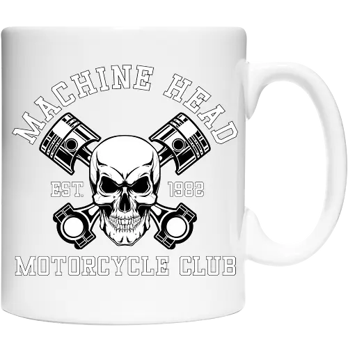 Machine Head Motorcycle Club Retro Art