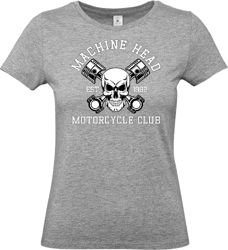Machine Head Motorcycle Club Retro Art - mashup, motorcycle, funny quote, mashup, funny, funny pop, funnytee, gaming, geek, humor, joke, meme, memes, nerd, parody, television, vintage - Standard T-Shirt (Frauen)