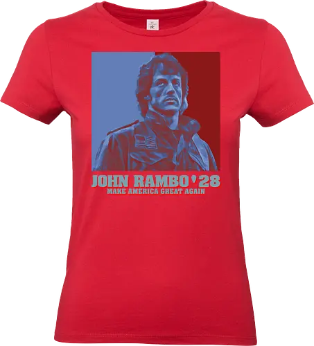 Make Vote Great Again '28 Pop Art - rambo, elections, movie, cinema, funny quote, mashup, funny, funny pop, funnytee, gaming, geek, humor, joke, meme, memes, nerd, parody, television, vintage - Standard T-Shirt (Frauen)