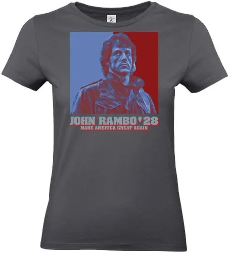 Make Vote Great Again '28 Pop Art - rambo, elections, movie, cinema, funny quote, mashup, funny, funny pop, funnytee, gaming, geek, humor, joke, meme, memes, nerd, parody, television, vintage - Standard T-Shirt (Frauen)