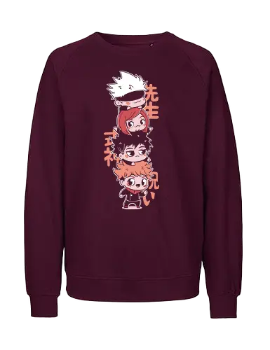 Jutsu friends - Jujutsu, kaisen, anime, sukuna - Fairtrade Sweatshirt