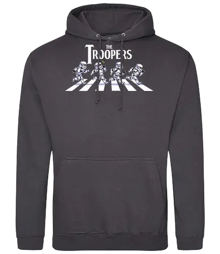 The Troopers - troopers, abbey road, road, beatles, Space Opera, clones, Villain, parody, humor, feer, douglas feer - Standard Hoodie