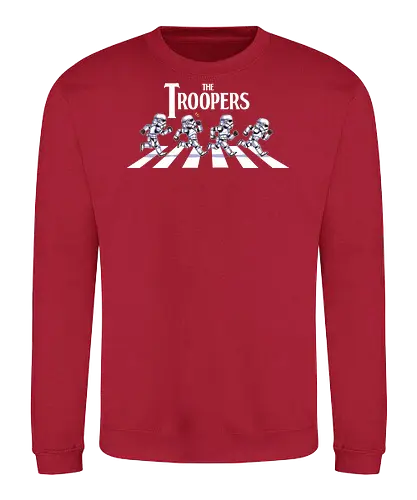 The Troopers - troopers, abbey road, road, beatles, Space Opera, clones, Villain, parody, humor, feer, douglas feer - Sweatshirt