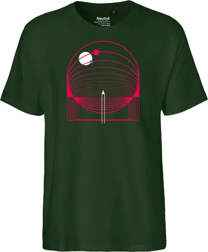 Exploring Stars - space, rocket ship, space ship, mars, planets, solar system, minimal - Fairtrade T-Shirt
