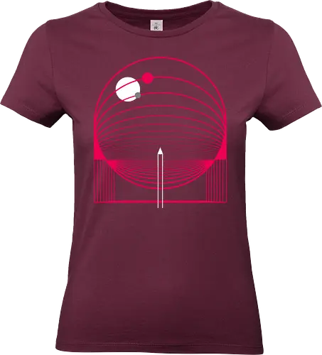 Exploring Stars - space, rocket ship, space ship, mars, planets, solar system, minimal - Standard T-Shirt (Frauen)