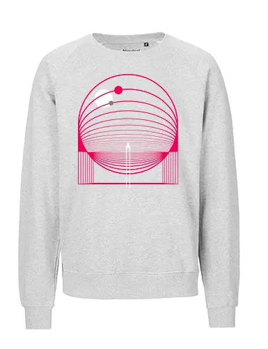 Exploring Stars - space, rocket ship, space ship, mars, planets, solar system, minimal - Fairtrade Sweatshirt
