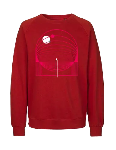 Exploring Stars - space, rocket ship, space ship, mars, planets, solar system, minimal - Fairtrade Sweatshirt