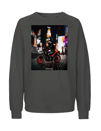 Päsc mit Bubble Head - BikerStyle, MotoLife, RideHard, MotorcycleLover, TwoWheelsOneLove, BikerGear, MotoVibes, RideOrDie - Fairtrade Sweatshirt