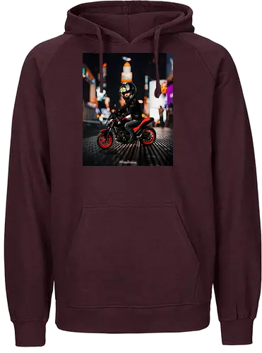 Päsc mit Bubble Head - BikerStyle, MotoLife, RideHard, MotorcycleLover, TwoWheelsOneLove, BikerGear, MotoVibes, RideOrDie - Fairtrade Hoodie