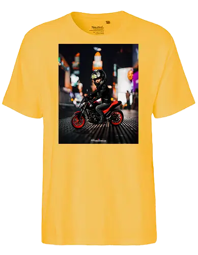 Päsc mit Bubble Head - BikerStyle, MotoLife, RideHard, MotorcycleLover, TwoWheelsOneLove, BikerGear, MotoVibes, RideOrDie - Fairtrade T-Shirt