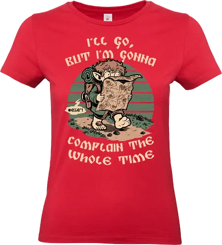 Medieval Character Hates Adventure - fantasy, adventure, medieval, magic, magical, map, RPG, fun, funny, ring, cool, vintage, retro - Standard T-Shirt (Frauen)