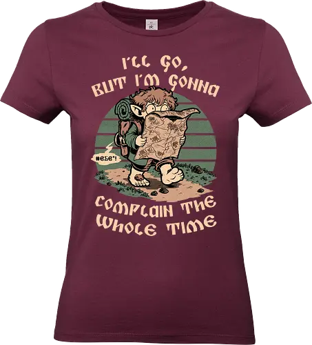 Medieval Character Hates Adventure - fantasy, adventure, medieval, magic, magical, map, RPG, fun, funny, ring, cool, vintage, retro - Standard T-Shirt (Frauen)