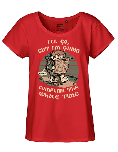 Medieval Character Hates Adventure - fantasy, adventure, medieval, magic, magical, map, RPG, fun, funny, ring, cool, vintage, retro - Fairtrade Girl Shirt