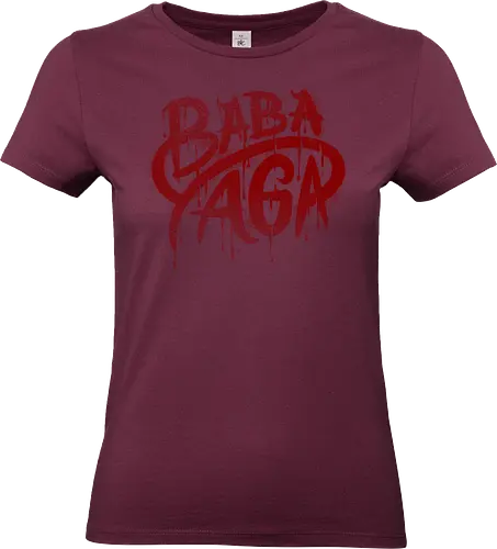 babayaga - babayaga, hitman, ghost, demon, gangster, mytical, mystic, font, textart - Standard T-Shirt (Frauen)