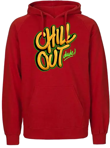 chill out  - textart, typography, calligraphy, cool, font, chill, relax - Fairtrade Hoodie
