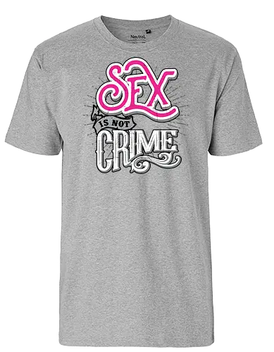 not crime  - cool, care, love, huge, font, textart, typography, calligraphy, vintage, classic - Fairtrade T-Shirt