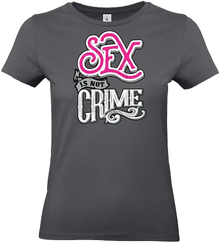not crime  - cool, care, love, huge, font, textart, typography, calligraphy, vintage, classic - Standard T-Shirt (Frauen)
