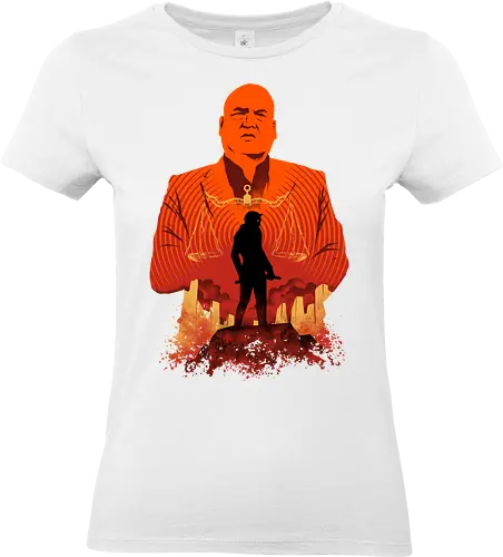 devil of hell - superhero, kingpin, cool, daredevil, antihero, lawyer, shillouete, devil - Standard T-Shirt (Frauen)