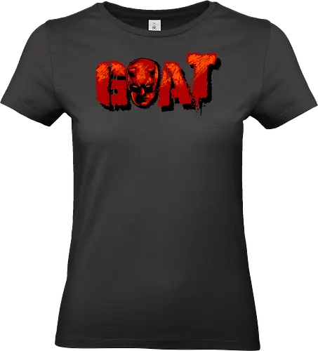 goat - superhero, kingpin, cool, daredevil, antihero, lawyer, shillouete, devil - Standard T-Shirt (Frauen)