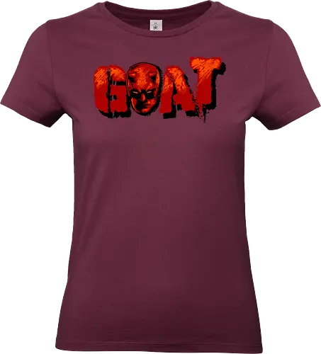 goat - superhero, kingpin, cool, daredevil, antihero, lawyer, shillouete, devil - Standard T-Shirt (Frauen)