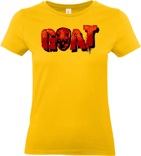 goat - superhero, kingpin, cool, daredevil, antihero, lawyer, shillouete, devil - Standard T-Shirt (Frauen)
