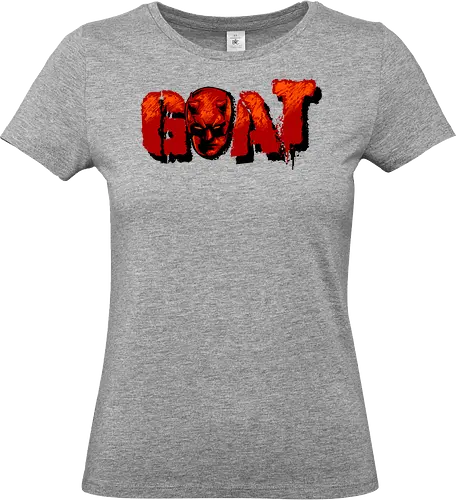 goat - superhero, kingpin, cool, daredevil, antihero, lawyer, shillouete, devil - Standard T-Shirt (Frauen)