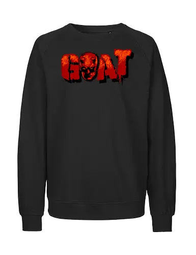 goat - superhero, kingpin, cool, daredevil, antihero, lawyer, shillouete, devil - Fairtrade Sweatshirt