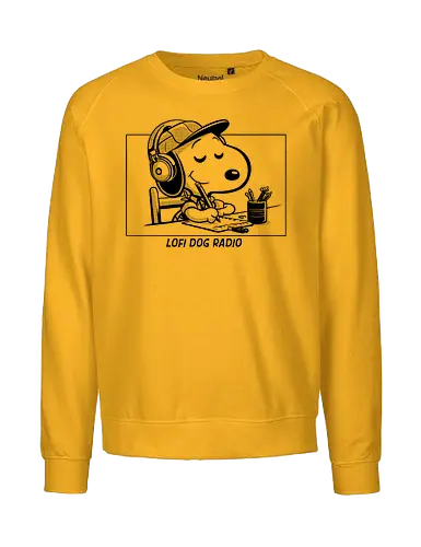 Lofi Dog Radio - music, meme, funny, lofi, geek, comics, pop, dogs, pet - Fairtrade Sweatshirt