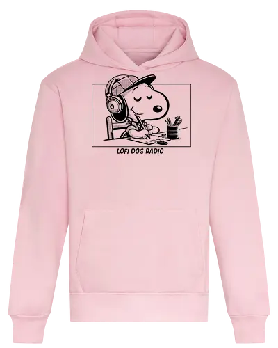 Lofi Dog Radio - music, meme, funny, lofi, geek, comics, pop, dogs, pet - Heavyweight Hoodie
