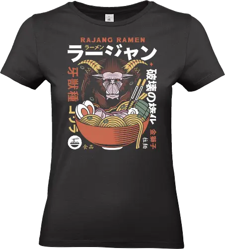 Rajang Ramen - monster, hunting, gamer, gaming, video games, furious rajang, iceborne, wyvern, felyne, pickle, hunter monster world, game, coffee, gamer, gaming, video games, hunter, monster rise, monster wilds - Standard T-Shirt (Frauen)