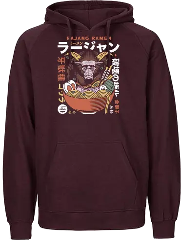 Rajang Ramen - monster, hunting, gamer, gaming, video games, furious rajang, iceborne, wyvern, felyne, pickle, hunter monster world, game, coffee, gamer, gaming, video games, hunter, monster rise, monster wilds - Fairtrade Hoodie