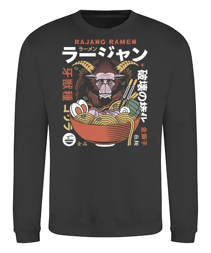 Rajang Ramen - monster, hunting, gamer, gaming, video games, furious rajang, iceborne, wyvern, felyne, pickle, hunter monster world, game, coffee, gamer, gaming, video games, hunter, monster rise, monster wilds - Sweatshirt