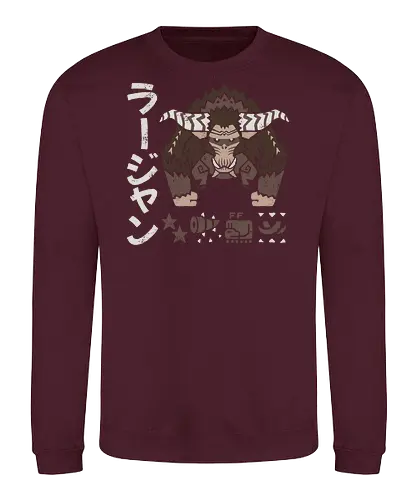 Gold lion - monster, hunter, hunting, rajang - Sweatshirt