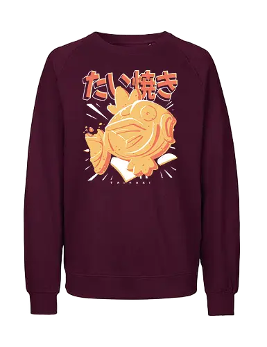 Taiyakarp - Fish, Pocket, Japanese Food, Japan, Japanese Treats, Cartoon, Mashup, Collection, Nostalgia, Retro, Anime, Video Games, Food - Fairtrade Sweatshirt