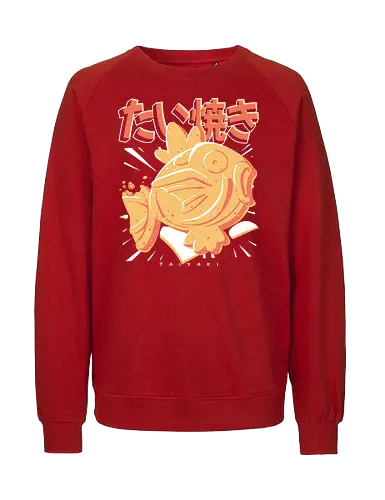 Taiyakarp - Fish, Pocket, Japanese Food, Japan, Japanese Treats, Cartoon, Mashup, Collection, Nostalgia, Retro, Anime, Video Games, Food - Fairtrade Sweatshirt