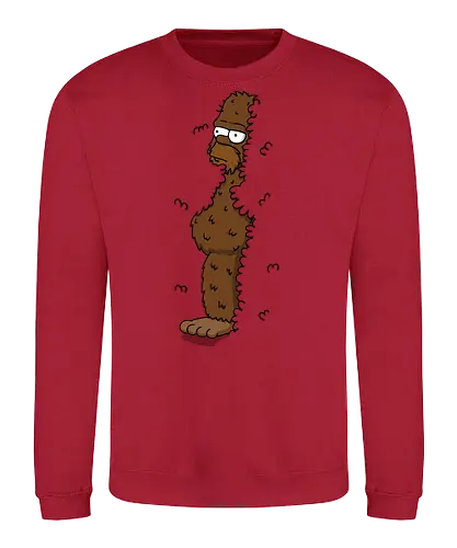 Bigfat! - homer, simpson, the-simpsons, funny, mashup, bigfoot, sasquatch, outdoors, nature, meme - Sweatshirt